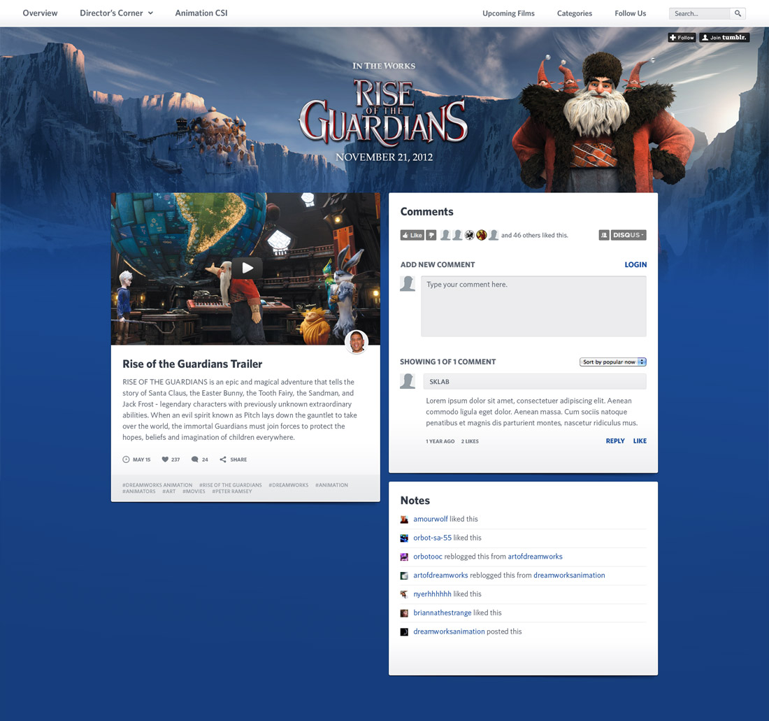 DreamWorks Animation Blog