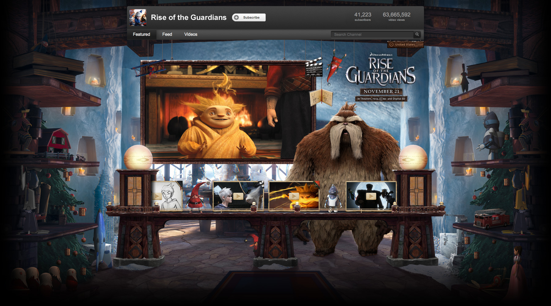 Rise of the Guardians YouTube Takeover